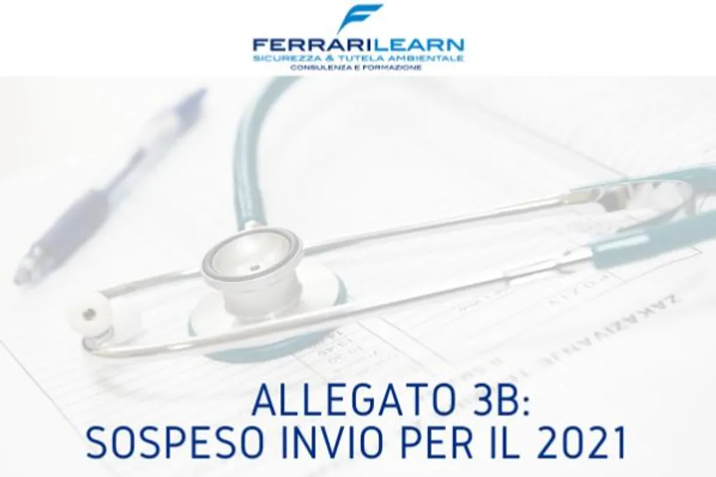 Allegato 3B: sospeso l’invio per tutto il 2021