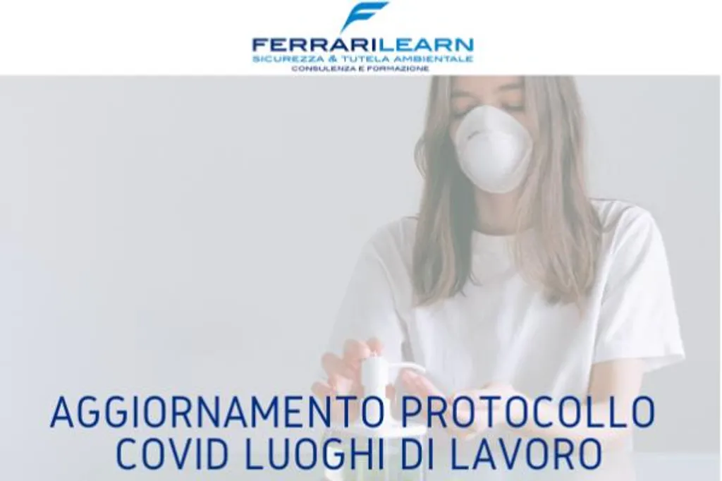 Aggiornamento protocollo Covid nei luoghi di lavoro