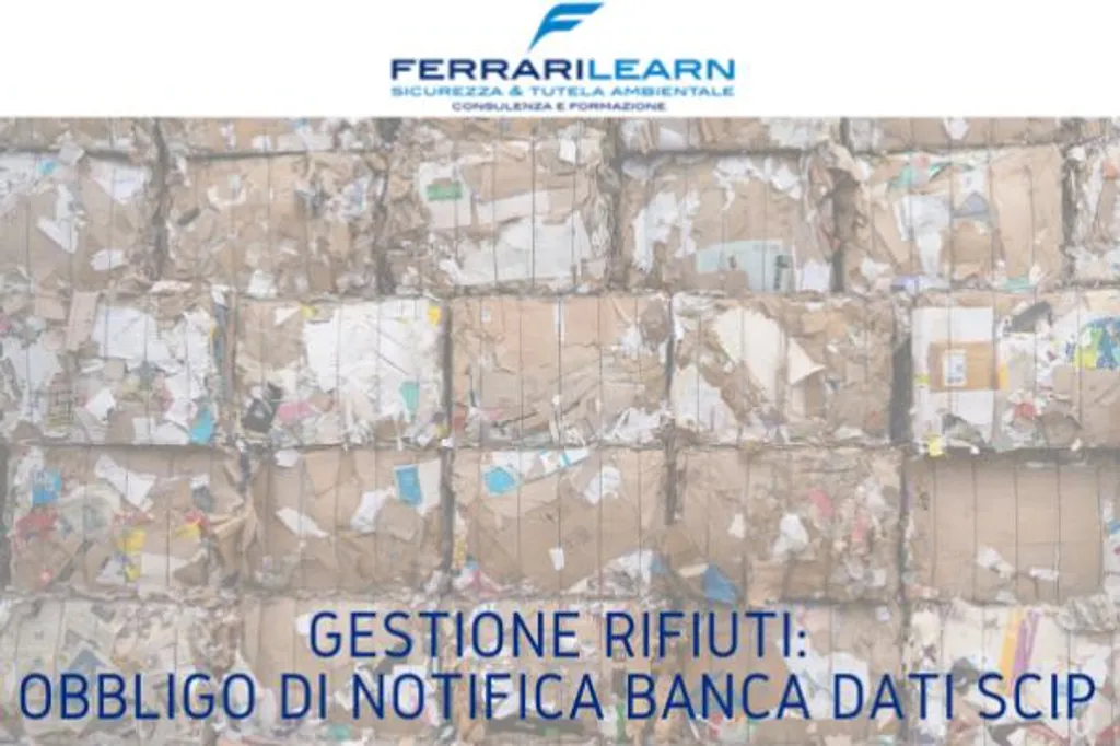 Rifiuti ed economia circolare: arriva l’obbligo di notifica alla Banca Dati SCIP